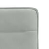 vidaXL Sedie da Pranzo 4 pz Grigio Chiaro in Velluto