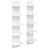 vidaXL Scaffale da parete 2 pz Bianco 22 x 15 x 100 cm