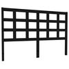 vidaXL Testiera per Letto Nera 145,5x4x100cm in Legno Massello di Pino