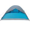 vidaXL Tenda da Campeggio a Cupola per 4 Persone Blu Impermeabile