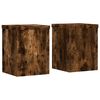 vidaXL Supporti per Piante 2 pz Rovere 15x15x20 cm Legno Multistrato