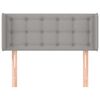 vidaXL Testiera ad Orecchio Grigio Chiaro 103x16x78/88 cm in Tessuto