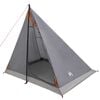 vidaXL Tenda da backpacking Grigio e arancione 2 persone