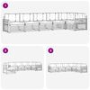 vidaXL Set di divani da esterno 6 pcs Grigio Naturale e Chiaro