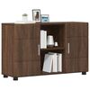 vidaXL Credenza Rovere Marrone 88,5 x 30,5 x 55,5 cm Legno multistrato