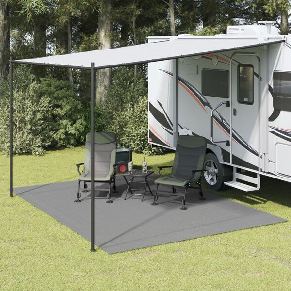 vidaXL Tappeto da Tenda Antracite 4x3 m