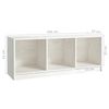 vidaXL Mobile Porta TV Bianco 104x33x41 cm in Legno Massello di Pino
