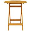 vidaXL Set Bistro Pieghevole 3 pcs Marrone legno massello di acacia