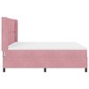 vidaXL Letto a molle con materasso Rosa 180 x 200 cm Velluto