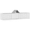 vidaXL Pollaio 5x1x1,5 m in Acciaio Zincato