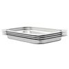 vidaXL Contenitori Gastronorm 4 pz GN 1/1 40 mm in Acciaio Inox
