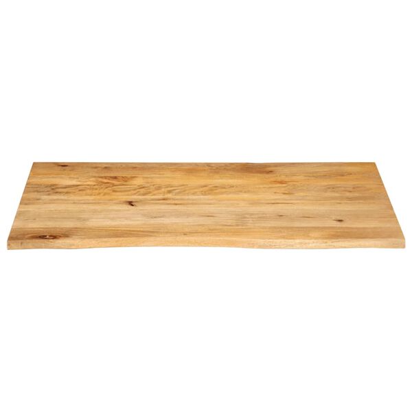 vidaXL Piano Tavolo Bordi Vivi 120x60x2,5 cm Legno Massello di Mango