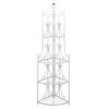 vidaXL Supporto per Piante Porta Piante ad Angolo Bianco