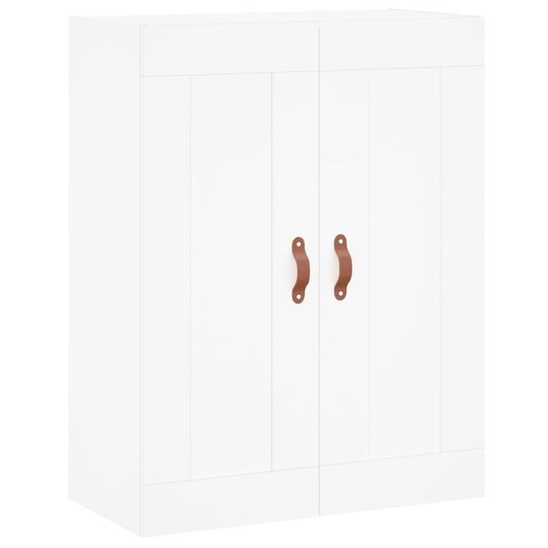 vidaXL Mobile a Parete Bianco 69,5x34,90 cm in Legno Multistrato