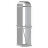 vidaXL Portaceppi Grigio Chiaro 40x45x170 cm in Acciaio Zincato