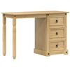 vidaXL Toeletta Corona 110x47x75 cm in Legno Massello di Pino