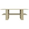 vidaXL Tavolino da Salotto Rovere Sonoma 110x55x42cm Legno Multistrato