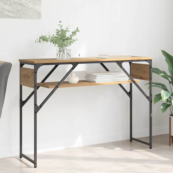 vidaXL TavoloConsolle Rovere artigianale 105x30x75cm Legno multistrato