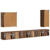 vidaXL Set di Mobiletto da TV a Parete 6 pcs Legno vecchio