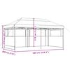 vidaXL Tenda Party Talpa 292 x 580 x 315 cm Tessuto Oxford