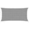 vidaXL Telo Ombra Antracite e Bianco 2,5 x 5 m HDPE