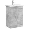 vidaXL Set di mobili per il bagno Grigio Cemento 61 x 40 x 84,5 cm