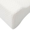 vidaXL Knee Pillow Bianco Schiuma di memoria e poliestere