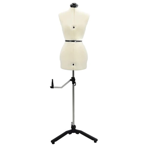 vidaXL Forma Abito Femminile Regolabile Crema s Velluto