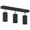 vidaXL Faretto da soffitto Nero 38 x 5.5 x 16.5 cm Acciaio