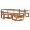 vidaXL Set di divani da esterno 5 pz Naturale