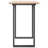 vidaXL Tavolo da Pranzo Telaio a O 100x50x75 cm Legno Pino e Acciaio