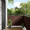 vidaXL Paravento da Balcone Marrone 90x700 cm 100% Poliestere Oxford