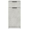 vidaXL Armadietto da Scrivania Grigio Cemento 33,5x50x75 cm Legno