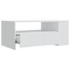 vidaXL Tavolino da Salotto Bianco 102x55x42 cm in Legno Multistrato