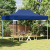 vidaXL Gazebo Professionale Pieghevole 3x4m Acciaio Blu