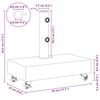 vidaXL Base per Ombrellone Grigio Chiaro 45x25x8,3 cm in Granito