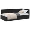 vidaXL Cornice del letto ad angolo Nero 100 x 200 cm Velluto
