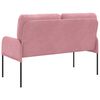 vidaXL Divani con cuscino 110cm Rosa Legno compensato