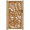 vidaXL Cancello da giardino 100x175 cm in acciaio corten design ondulato