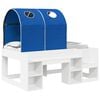 vidaXL Letto con Tunnel 4 pcs Bianco e Blu Legno ingegnerizzato