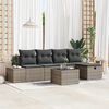 vidaXL Set di divani con cuscino 5 pcs polyrattan