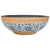 vidaXL Lavabo da Appoggio Multicolore Rotondo &Phi;41x14 cm Ceramica