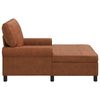 vidaXL Chaise Lounge con cuscino Marrone 91 x 157 x 91 cm PU Antico