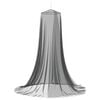 vidaXL Rete per zanzare per letto 156 mesh Nero ⌀56 x 220 cm
