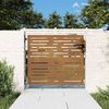 vidaXL Cancello da giardino 85x75 cm in acciaio Corten design quadrato