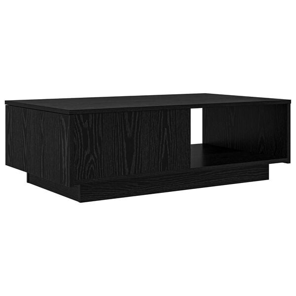 vidaXL Tavolino da salotto con cassetto Rovere Nero 95 x 55 x 31 cm