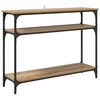vidaXL Tavolo consolle Rovere artigianale 100 x 29 x 75 cm