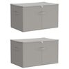 vidaXL Scatola di Stoccaggio 2 pz Tessuto non tessuto 60 x 43 x 35 cm