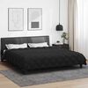 vidaXL Duvet Invernale Nero e antracite 200 x 200 cm Microfibra