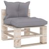 vidaXL Set Salotto Giardino su Pallet Cuscini 6 pz in Legno di Pino